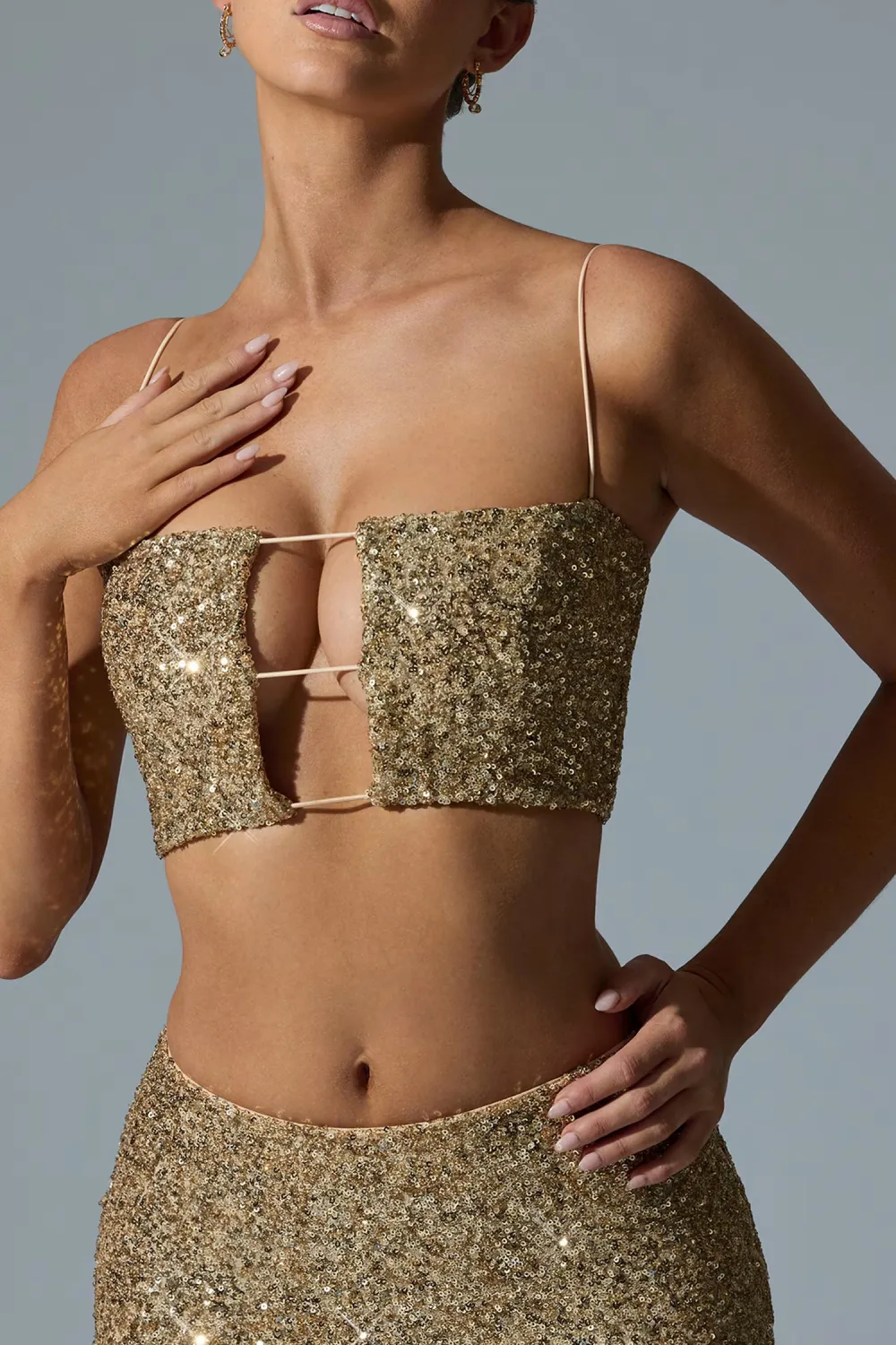 Gym Sequined Ladies Camisole