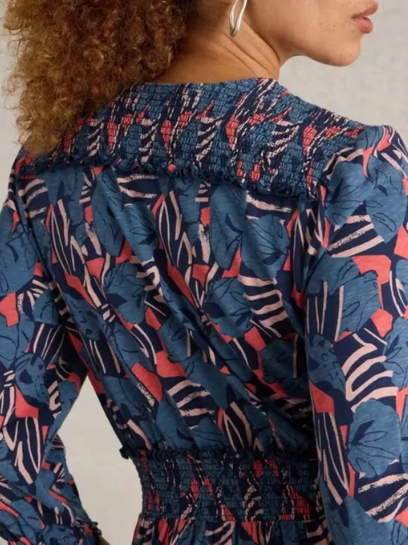 Shirred Jersey Dress