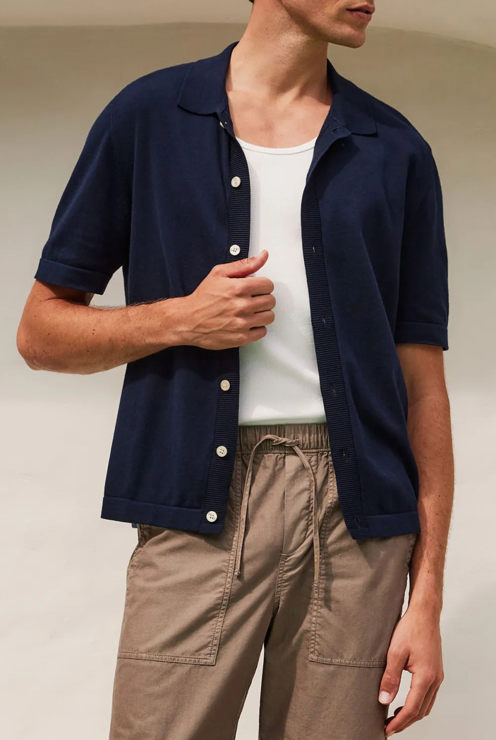 Jackson Knit SS Shirt- Winter white