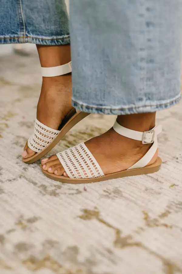 Sandal in Bone