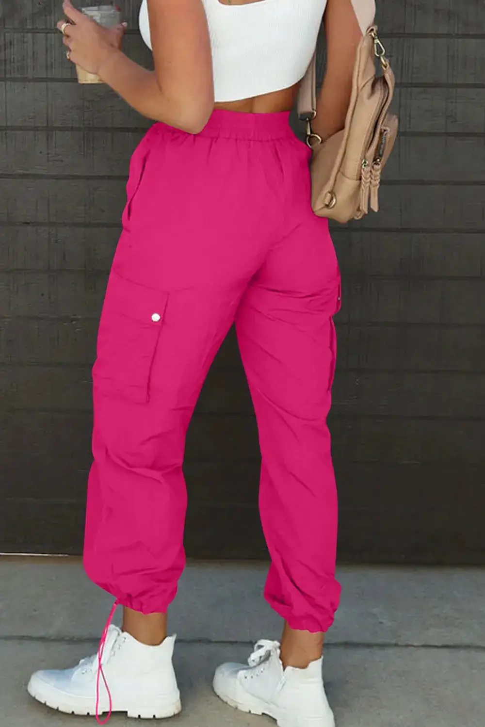 Easy High Waist Drawstring Pants