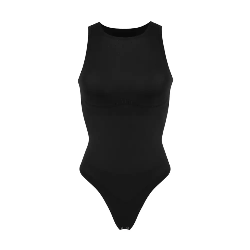 High Neck Thong Bodysuit