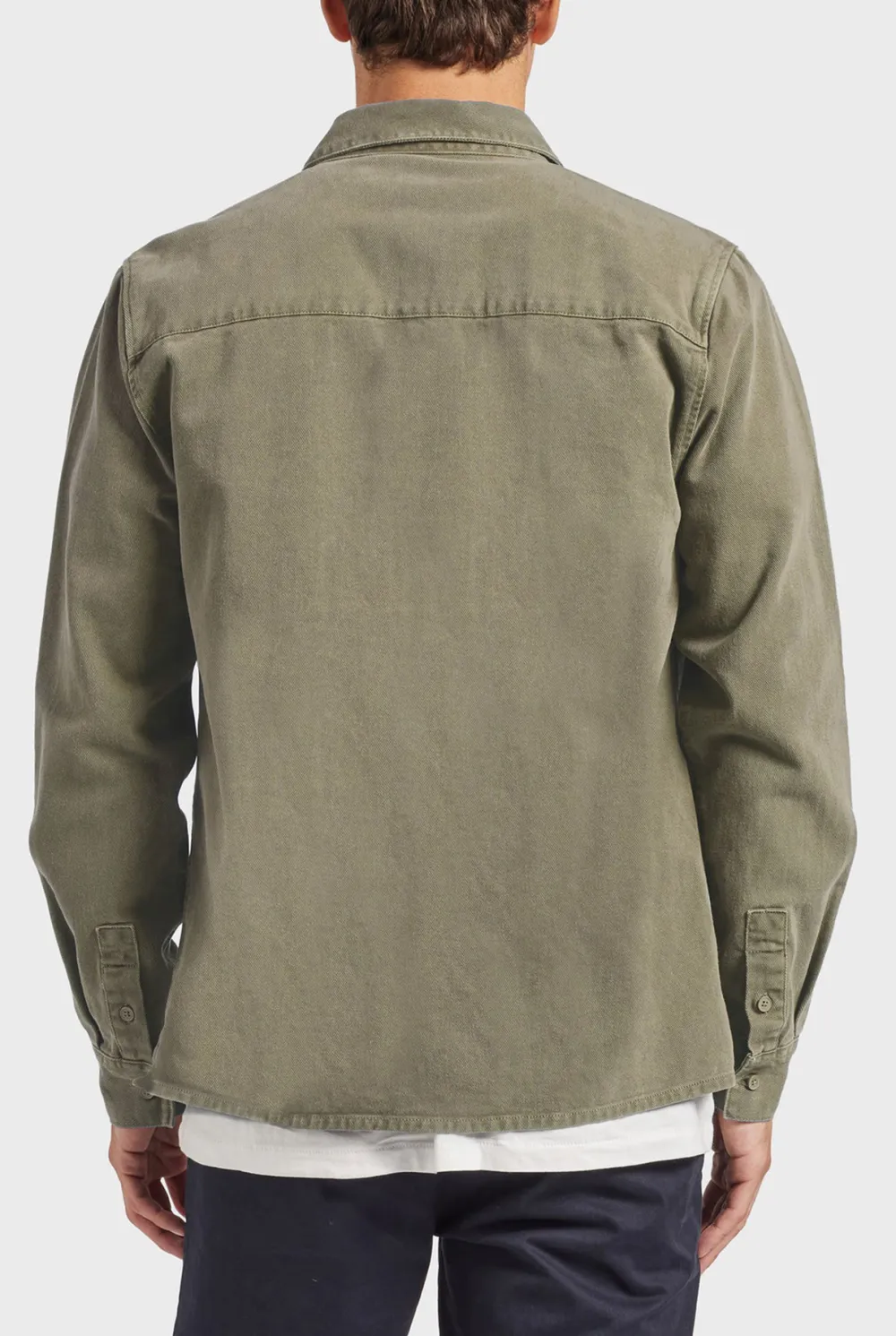 Essential Overshirt-Aloe beige
