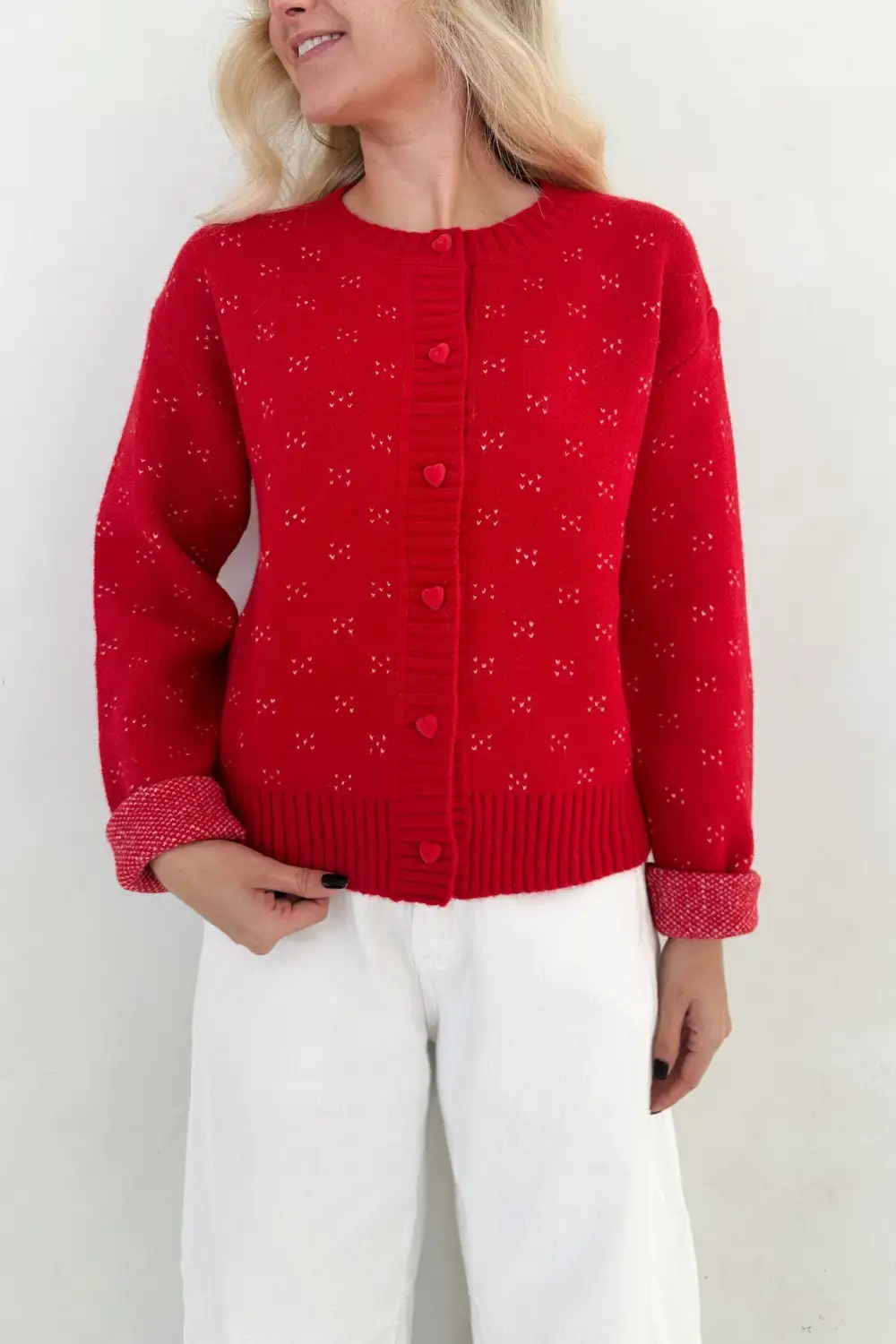 Polished Soft Button Front Cardigan