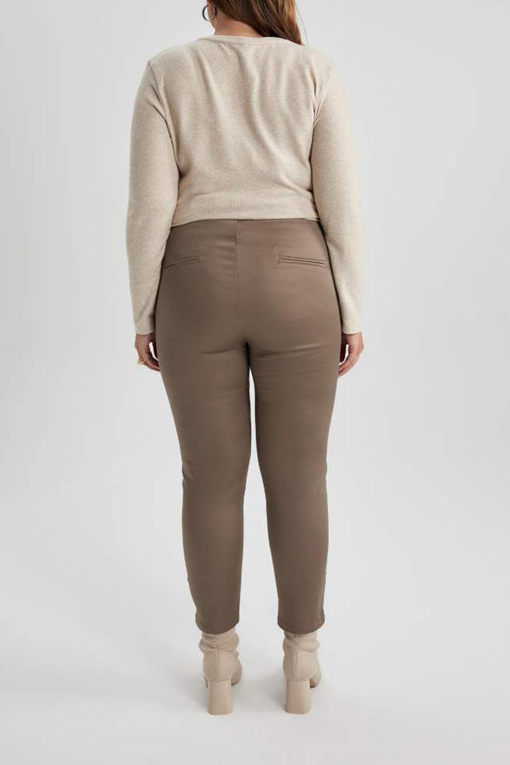 Elastic-Waist Solid Training Pants