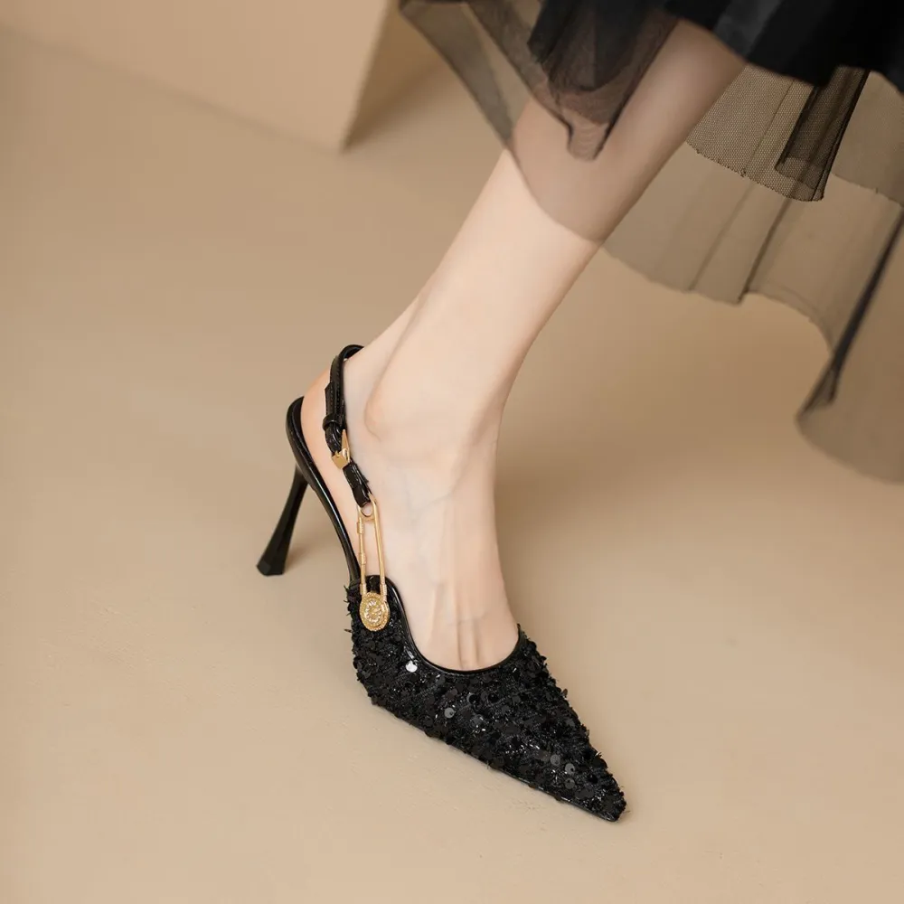 Buckle Strap Stiletto Heels