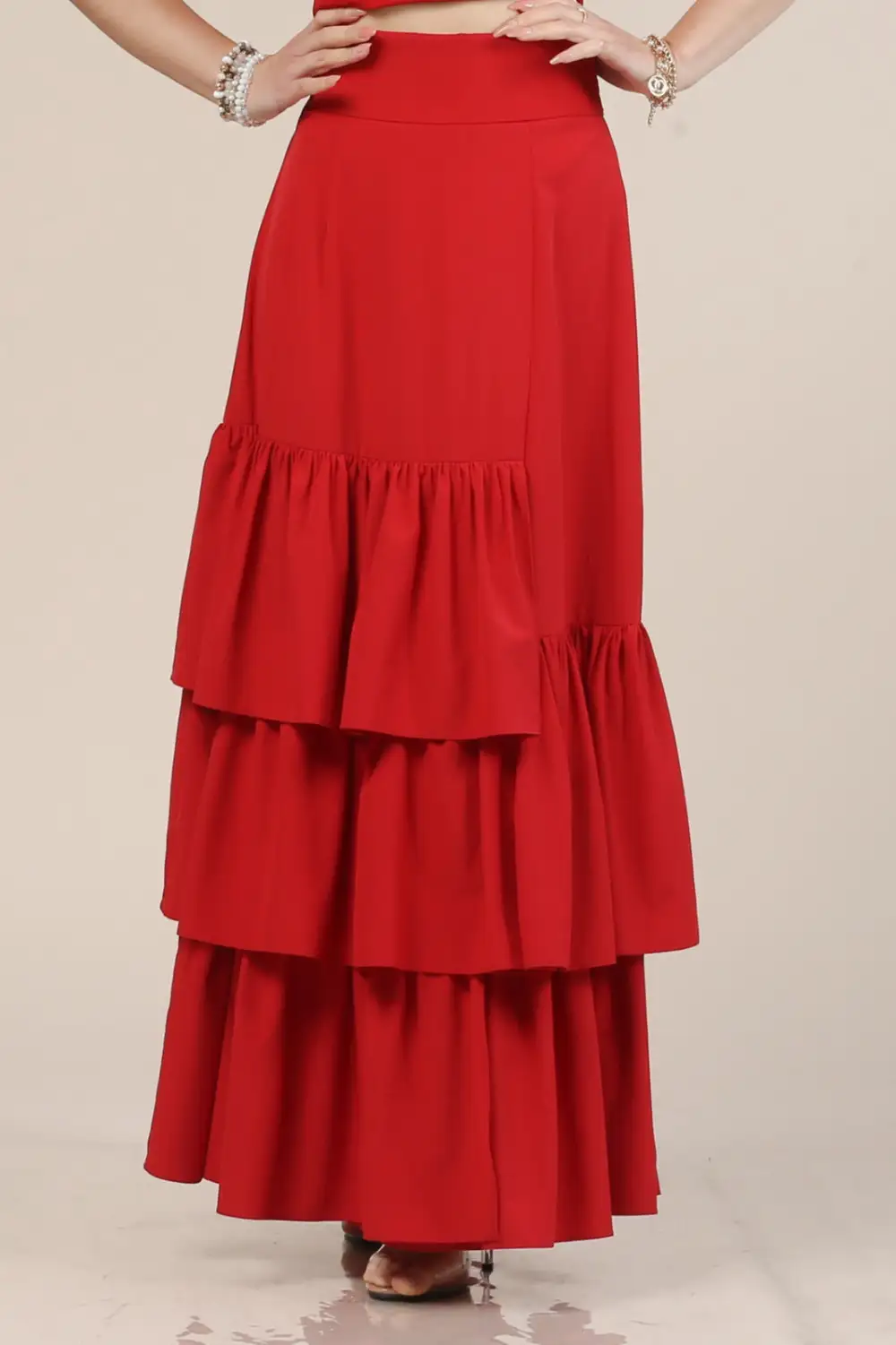 Modern Refined Everyday Ruffled Skirt