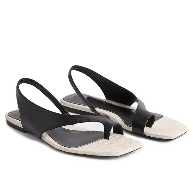 Solviera Square Toe Slingback Flats