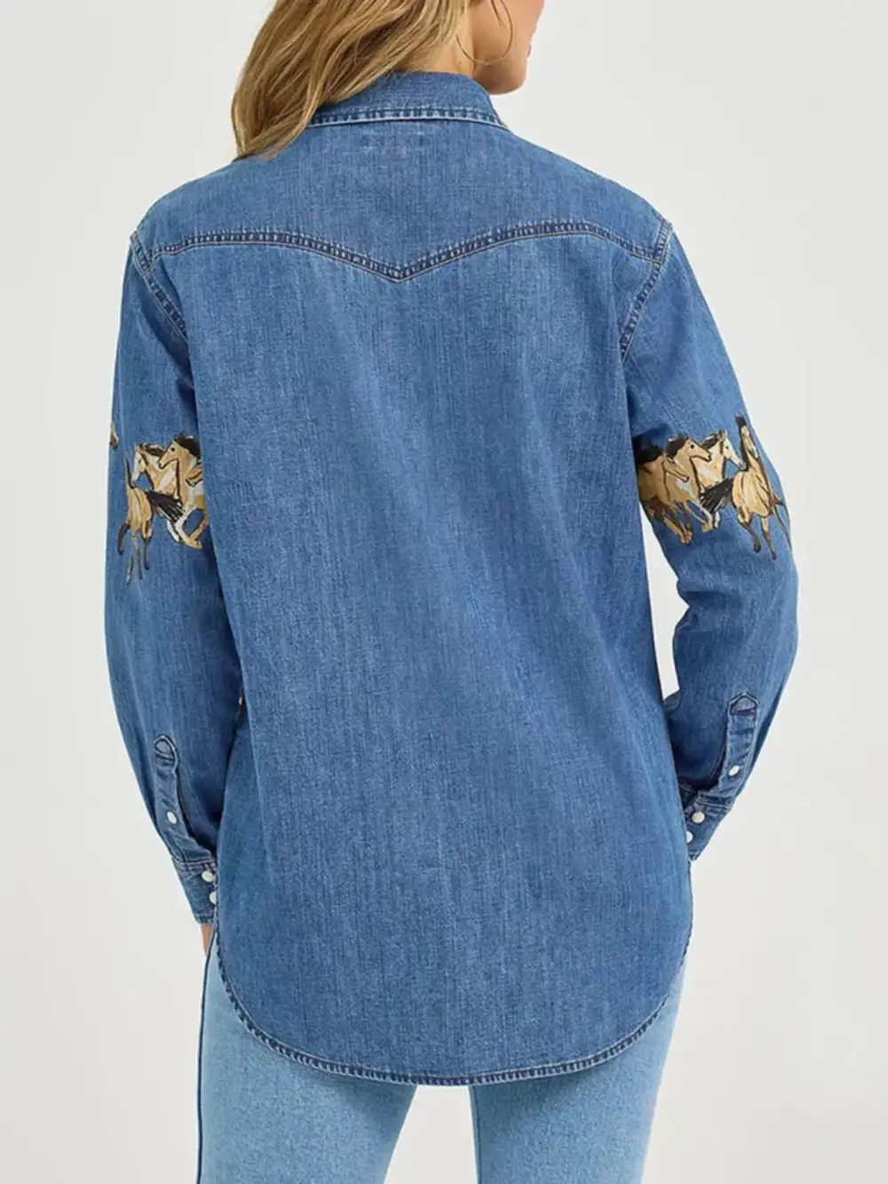 Horse Print Long Sleeve Shirt