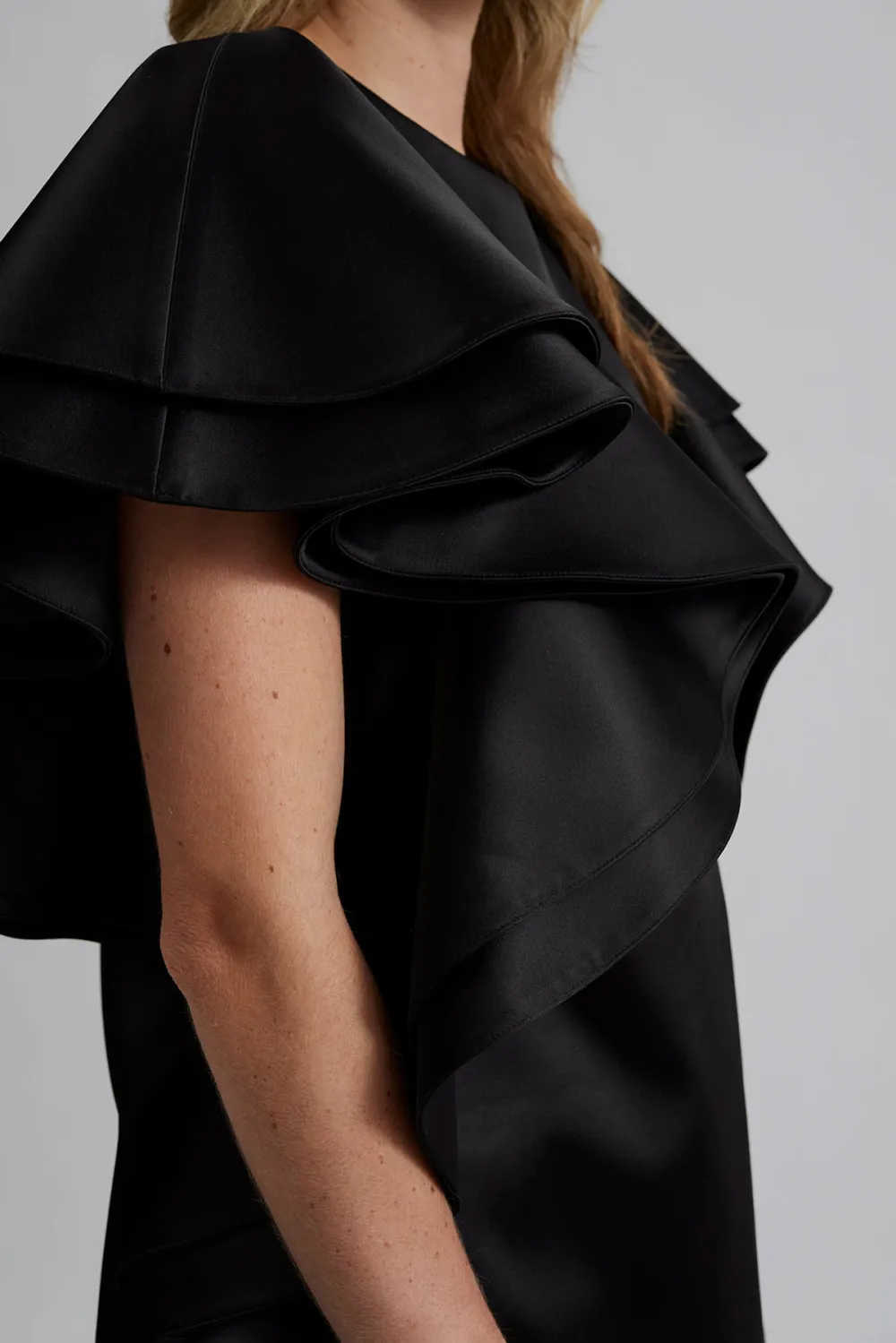 Ruffled Sleeveless Oversized Blouse