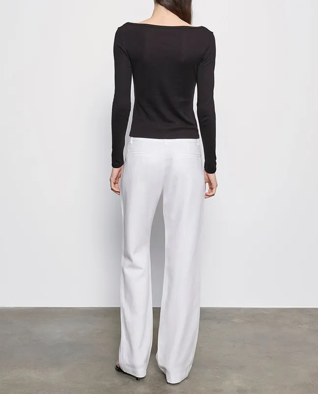 Cotton L/S Boatneck Black