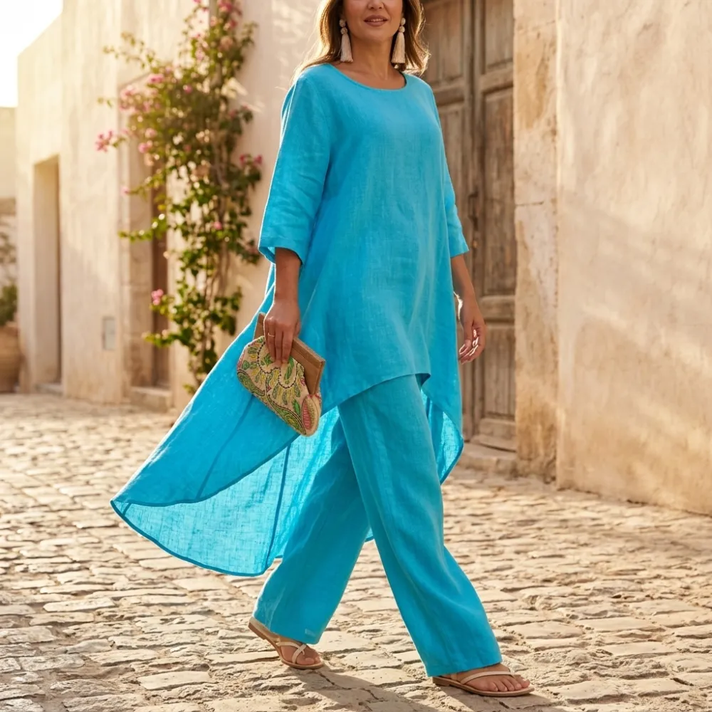 High Low Tunic Set