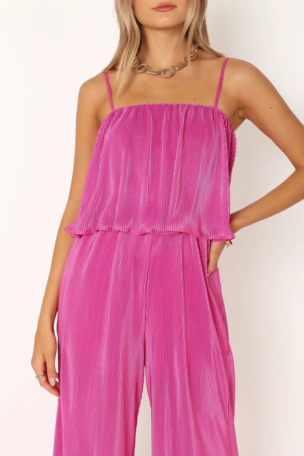Classic Refined Sleeveless Jumpsuit