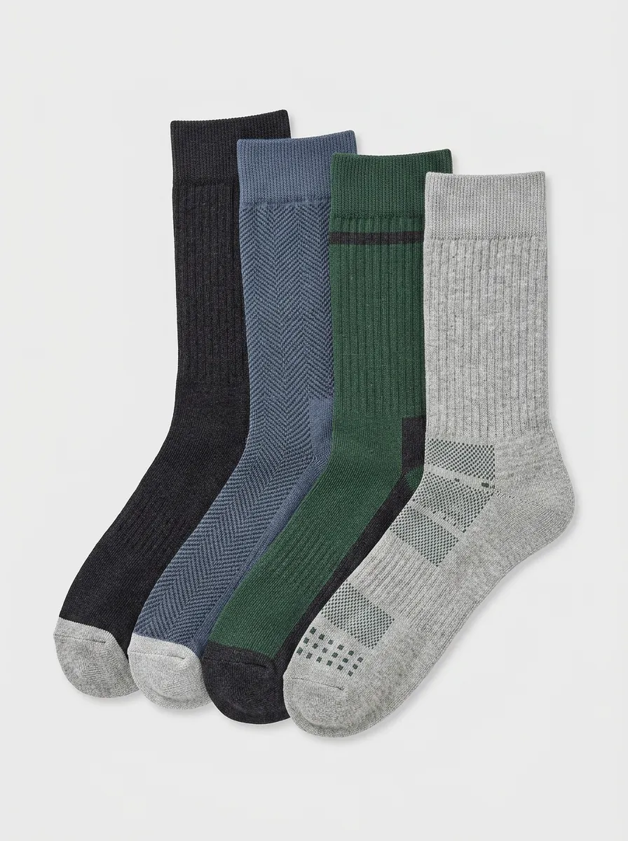 Men's Artful-Style Four Pair Socks