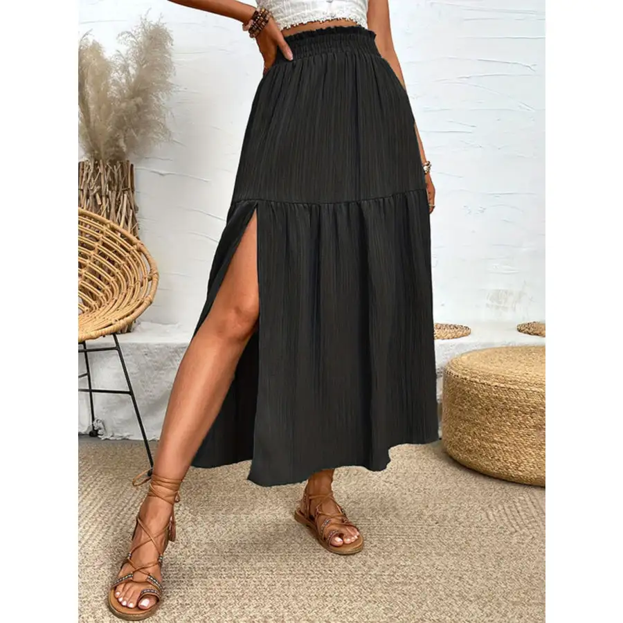 Frill Slit Skirt