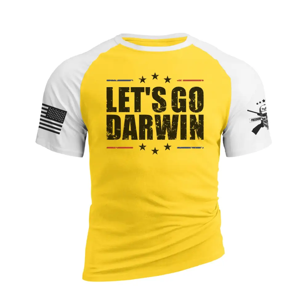 LETS GO DARWIN RAGLAN GRAPHIC TEE