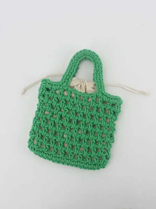Hollow Solid Mini Knitting Woven Bag Handbag
