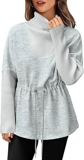 ✨  Women’s Turtleneck Fleece Sweatshirt – Warm, Chic & Effortlessly Stylish