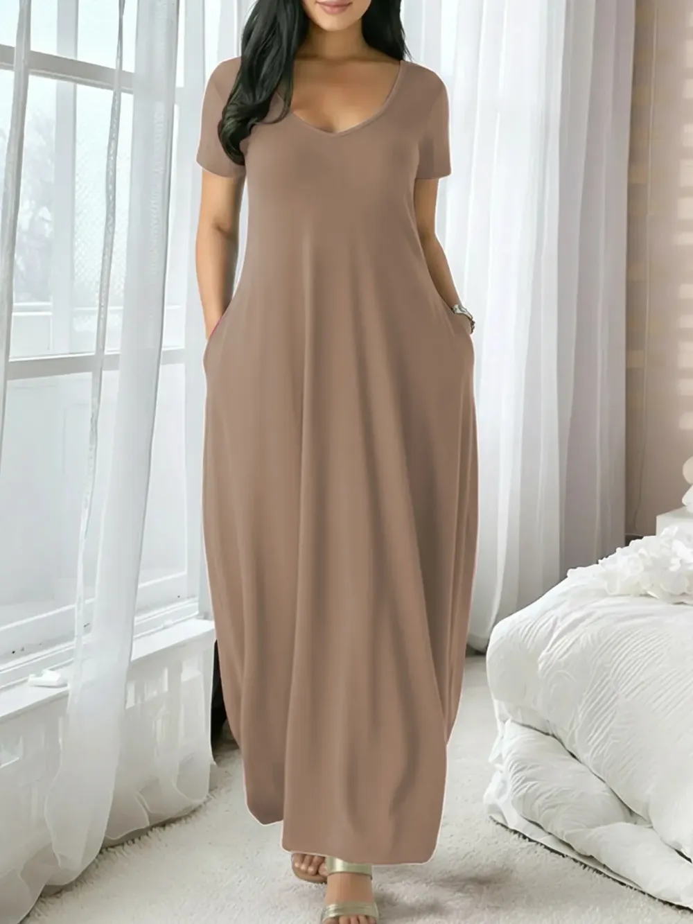 Women's Long Loungewear Dress
