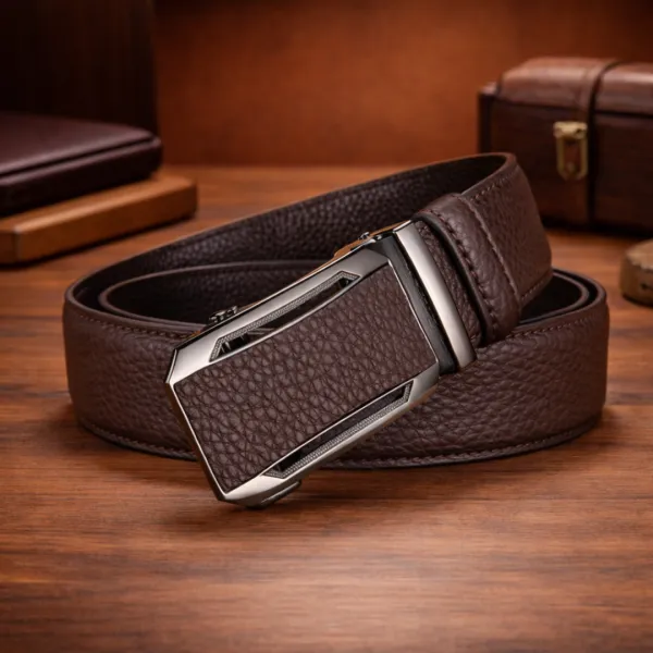 Smooth Automatic Leather Belt