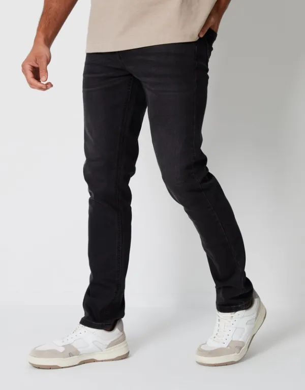 Gray Slim-Fit Jeans