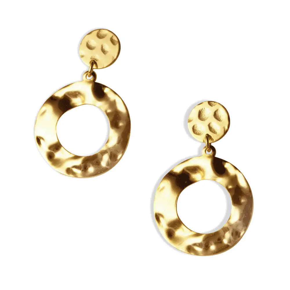 Subtle Lively Artful Hoop Earrings