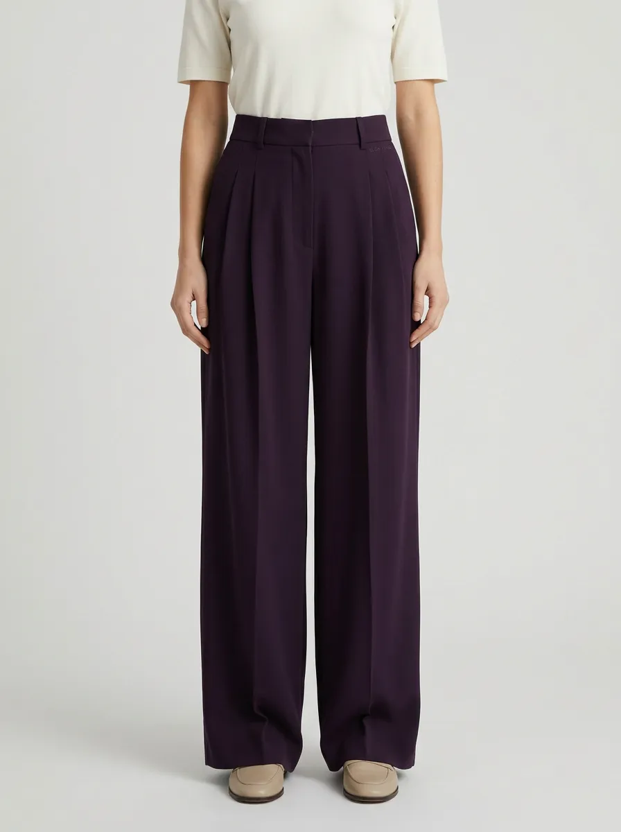 Everyday Wide-Leg Pleated Women's Wide-Leg Pants