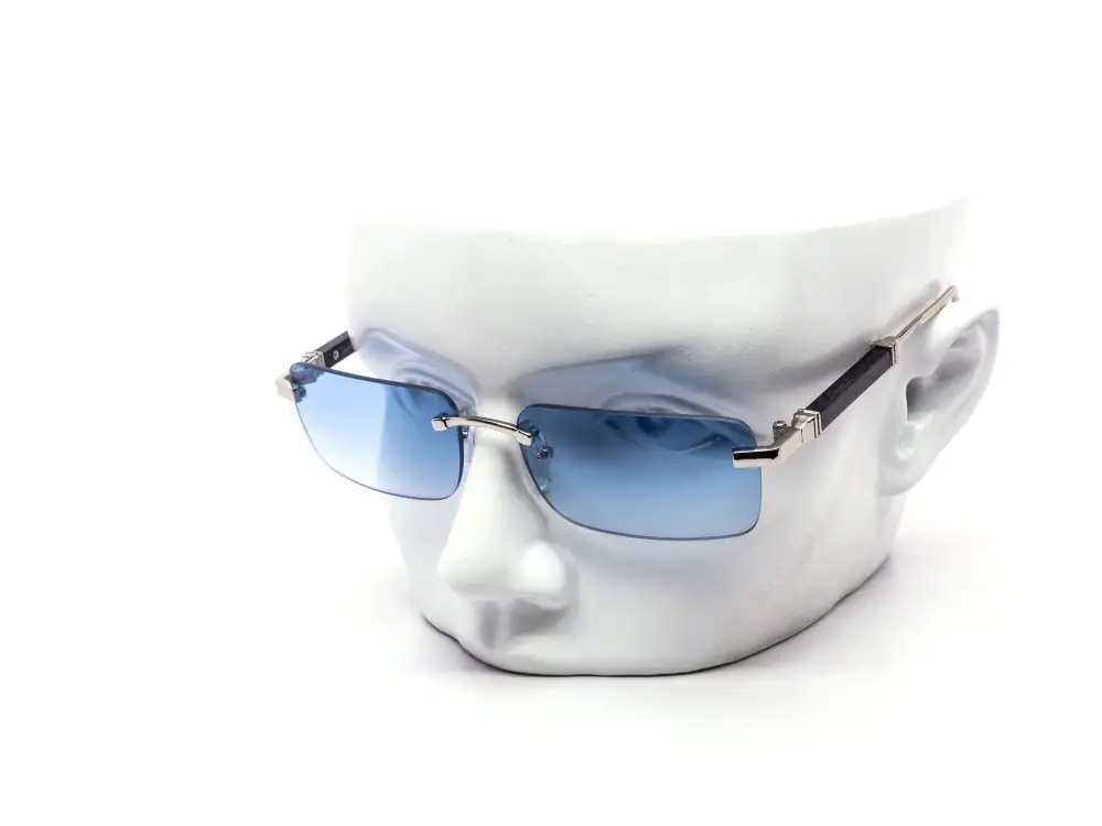 12-Pack Classic Rimless Rectangle Gradient Sunglasses