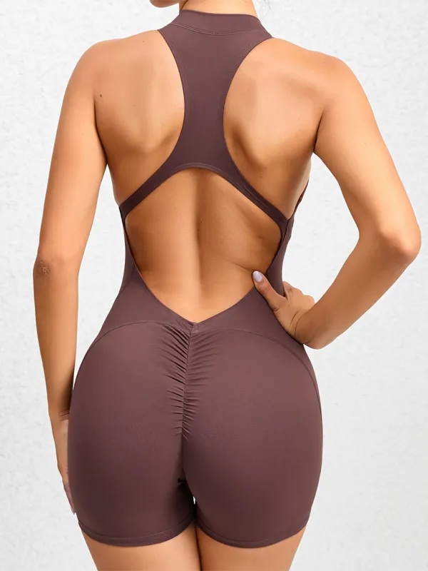 Tight Zippered Sports Yoga Peach Hips Pants