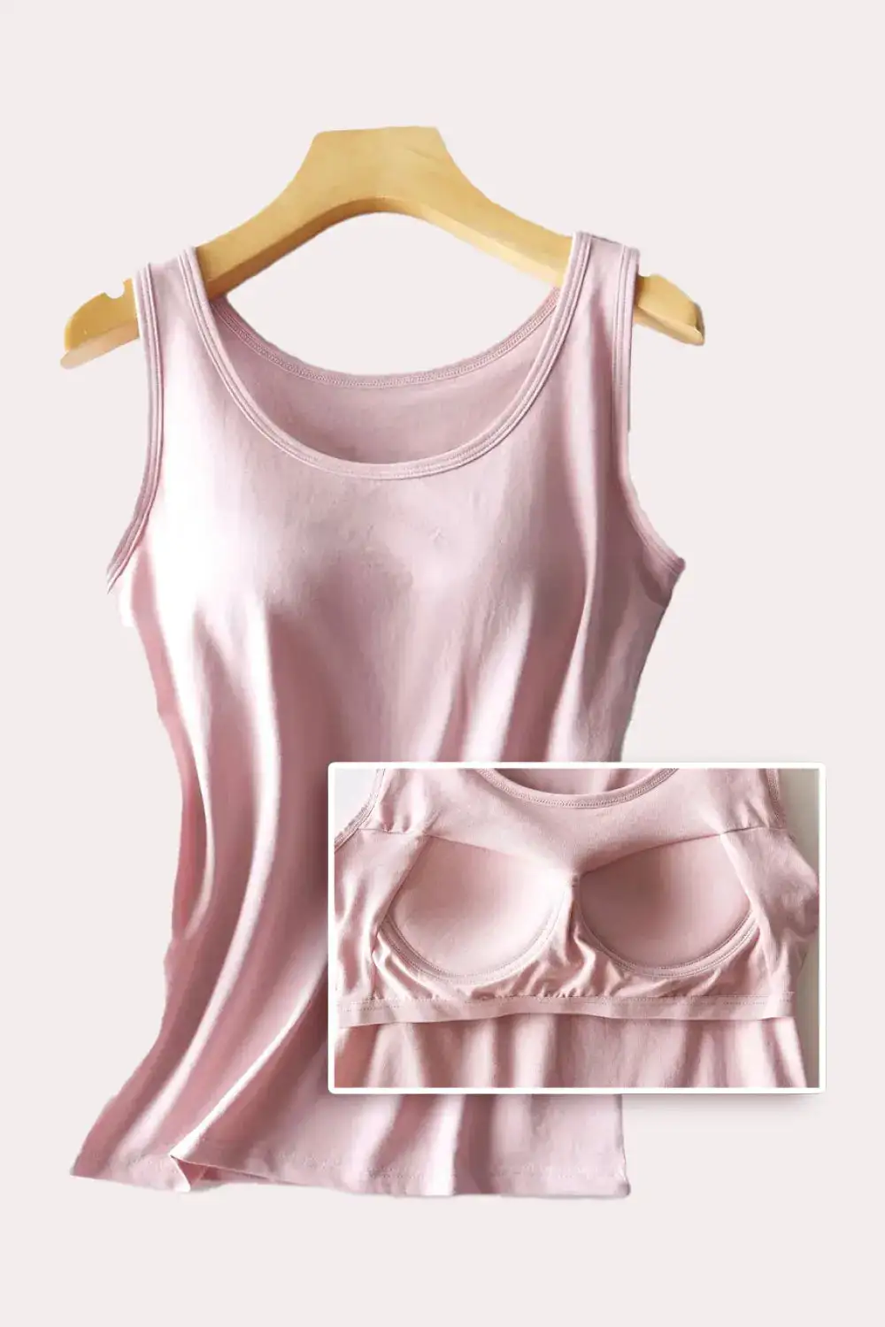 Polished Round Neck Cutout Tank Top