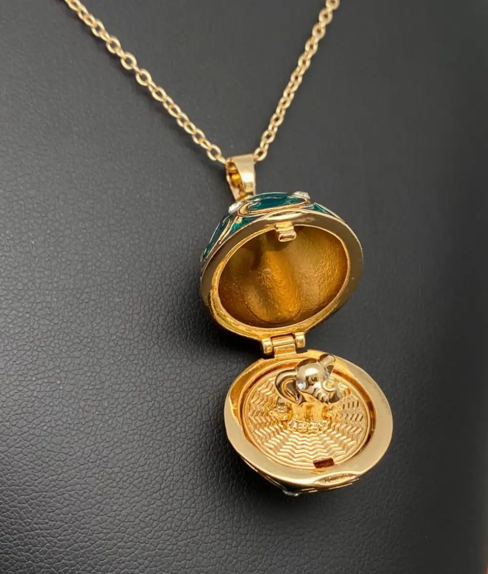 Openable Egg Charm Necklace
