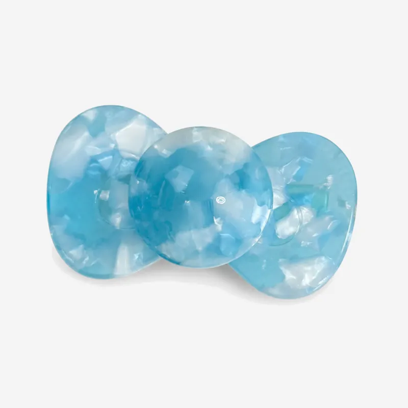 Marble Bow Shape Print Hair Clip