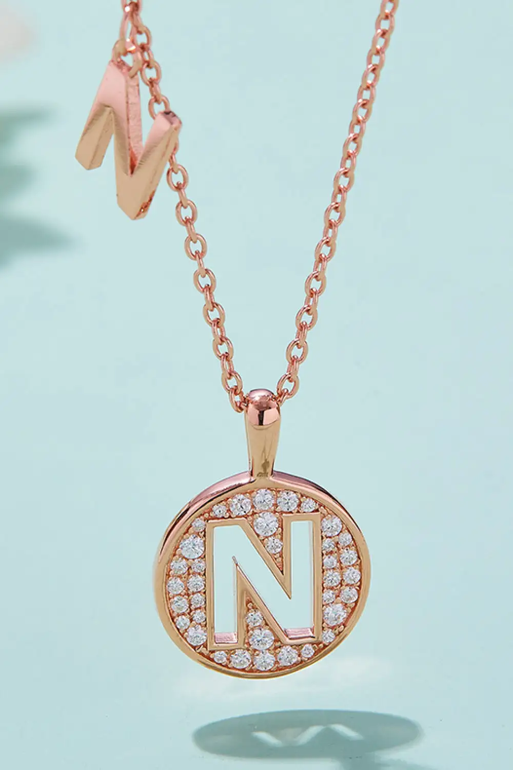 Moissanite K To T Pendant Necklace