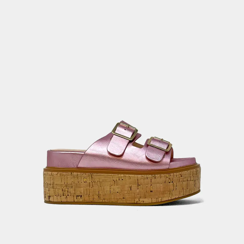 Flatform Leather Sandals
