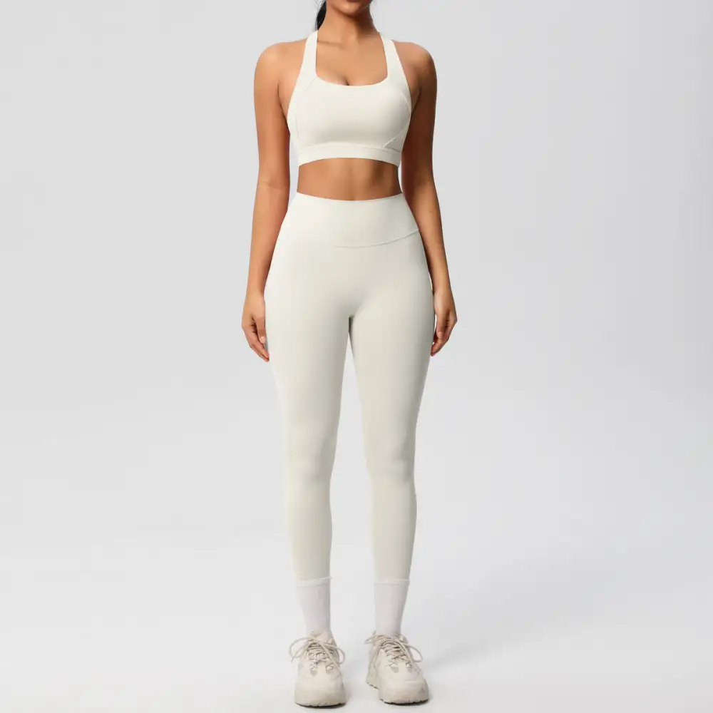 Backless High-Waist Two-Piece Activewear Active Set