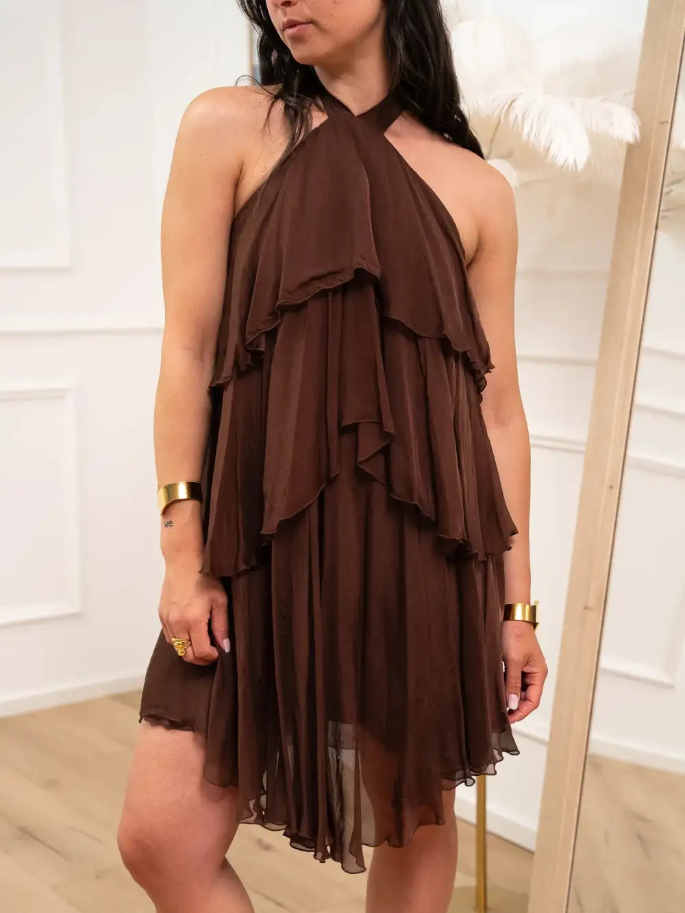 Chic Mini Halter Dress