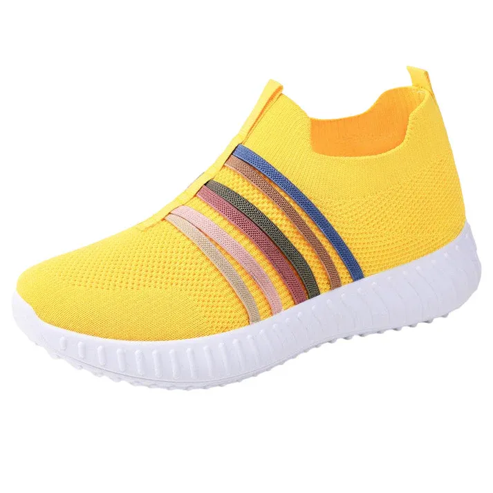 Breathable Mesh Slip On Sneakers