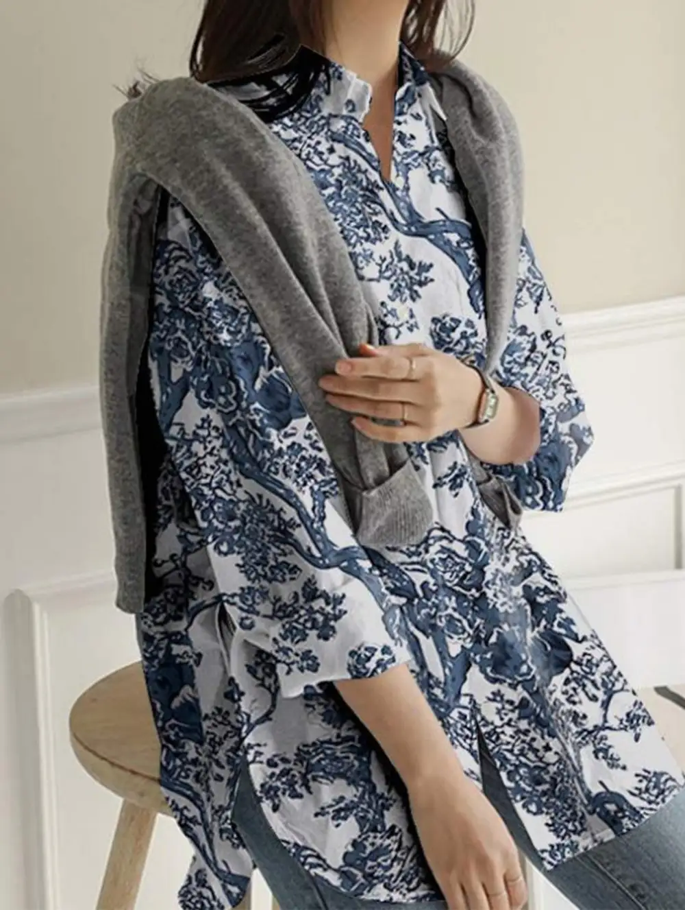 Digital Printed Irregular Shirt