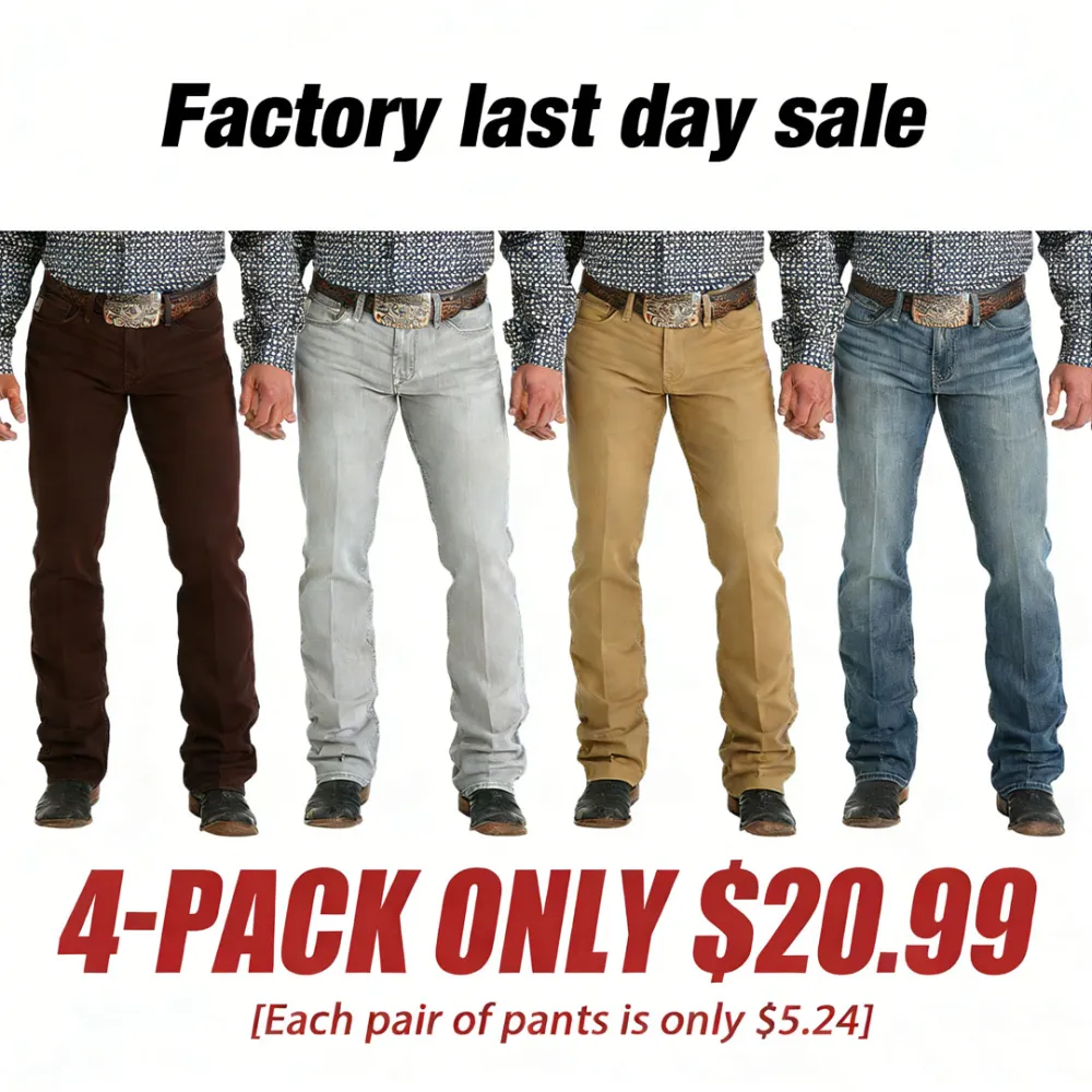 👖 Men's Slim Fit Boot Cut Jeans