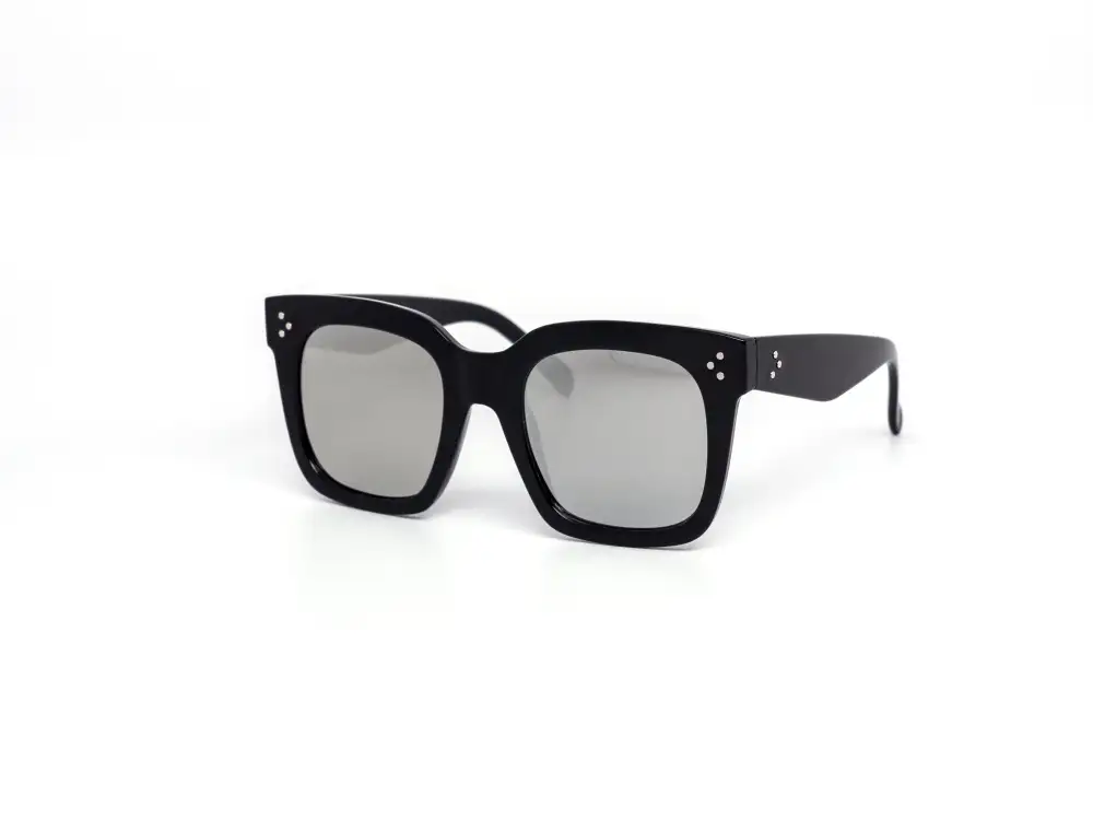 12-Pack Oversized Square Color Mirror Sunglasses