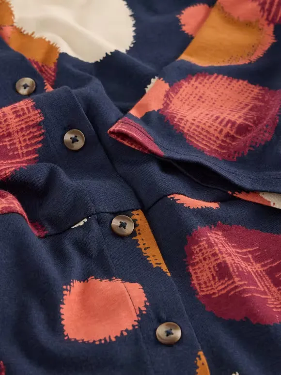 Midi Jersey Shirt Dress