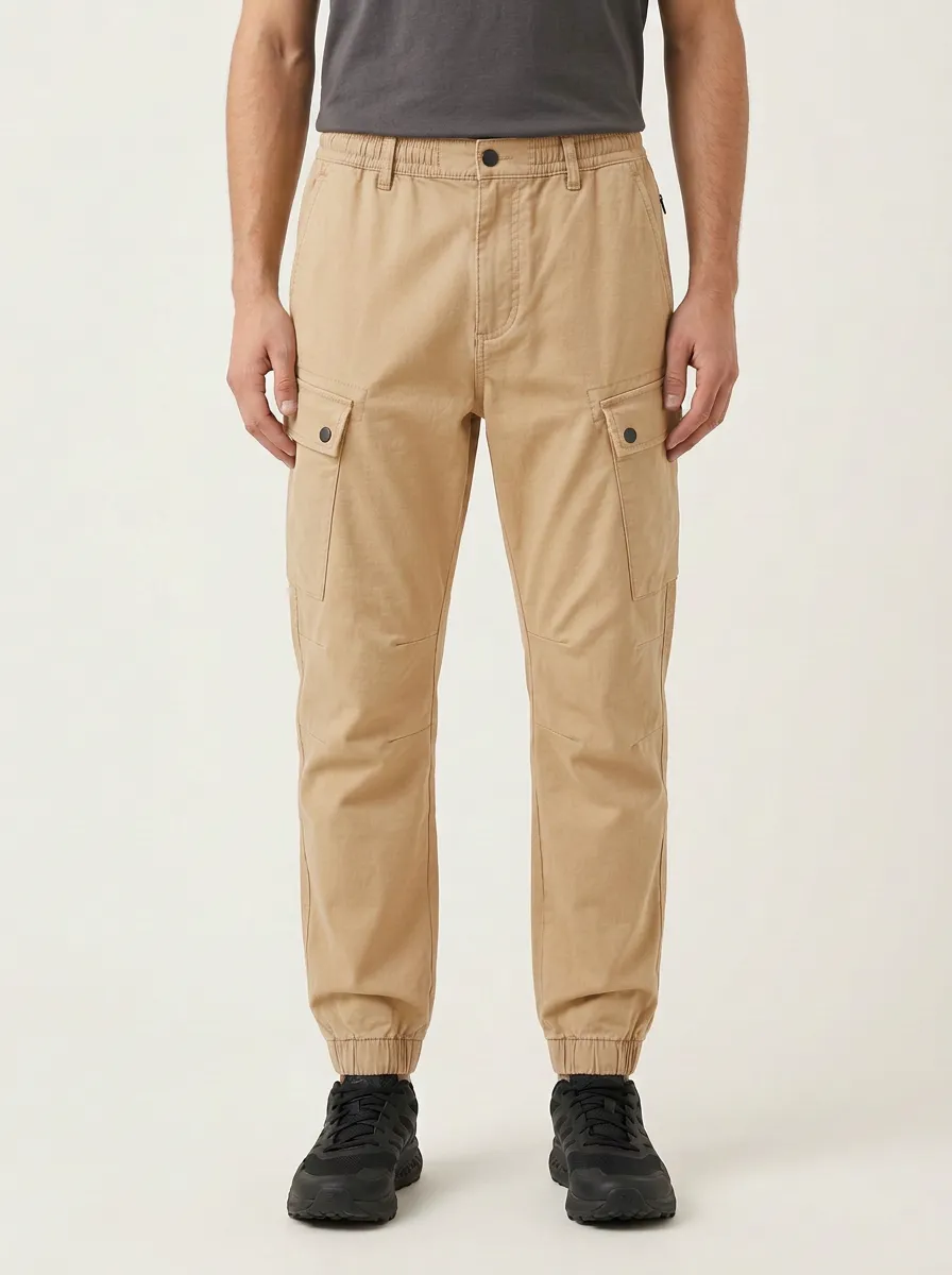 Multi-Pocket Printed Men's Cargo Pants