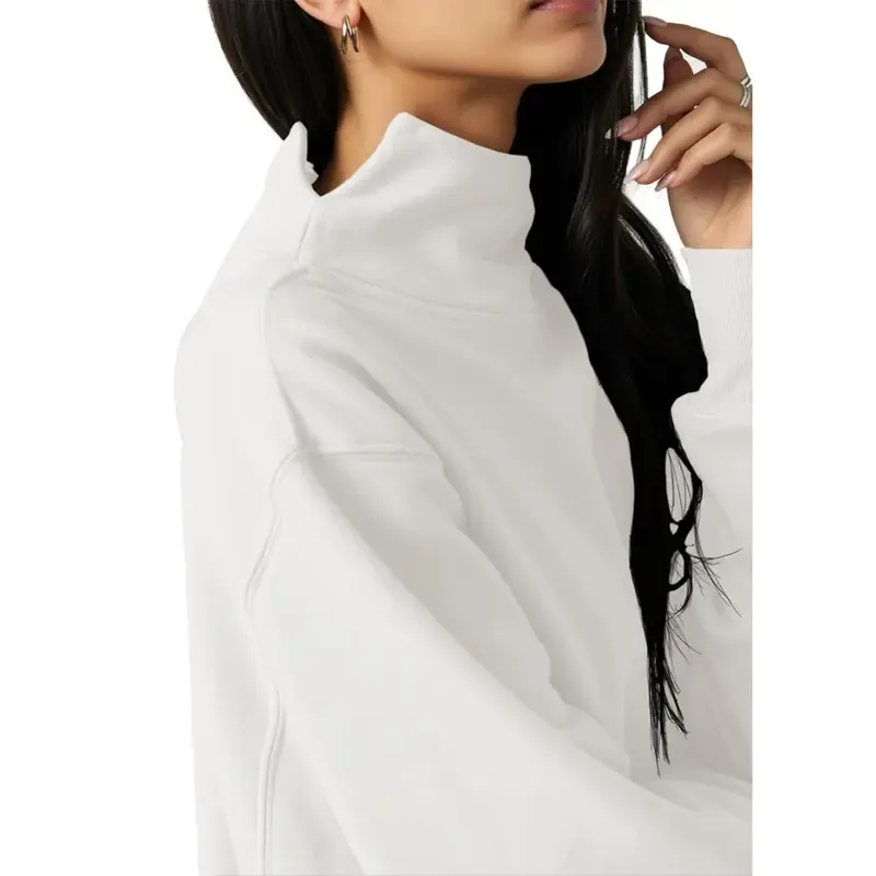 复制Women'S Oversized Turtleneck Sweatshirt Long Sleeve Pullover Casual Tops Womenswear Hoodie