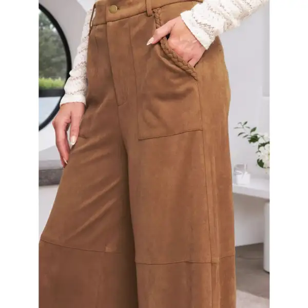 Easy High Waisted Wide Leg Pants