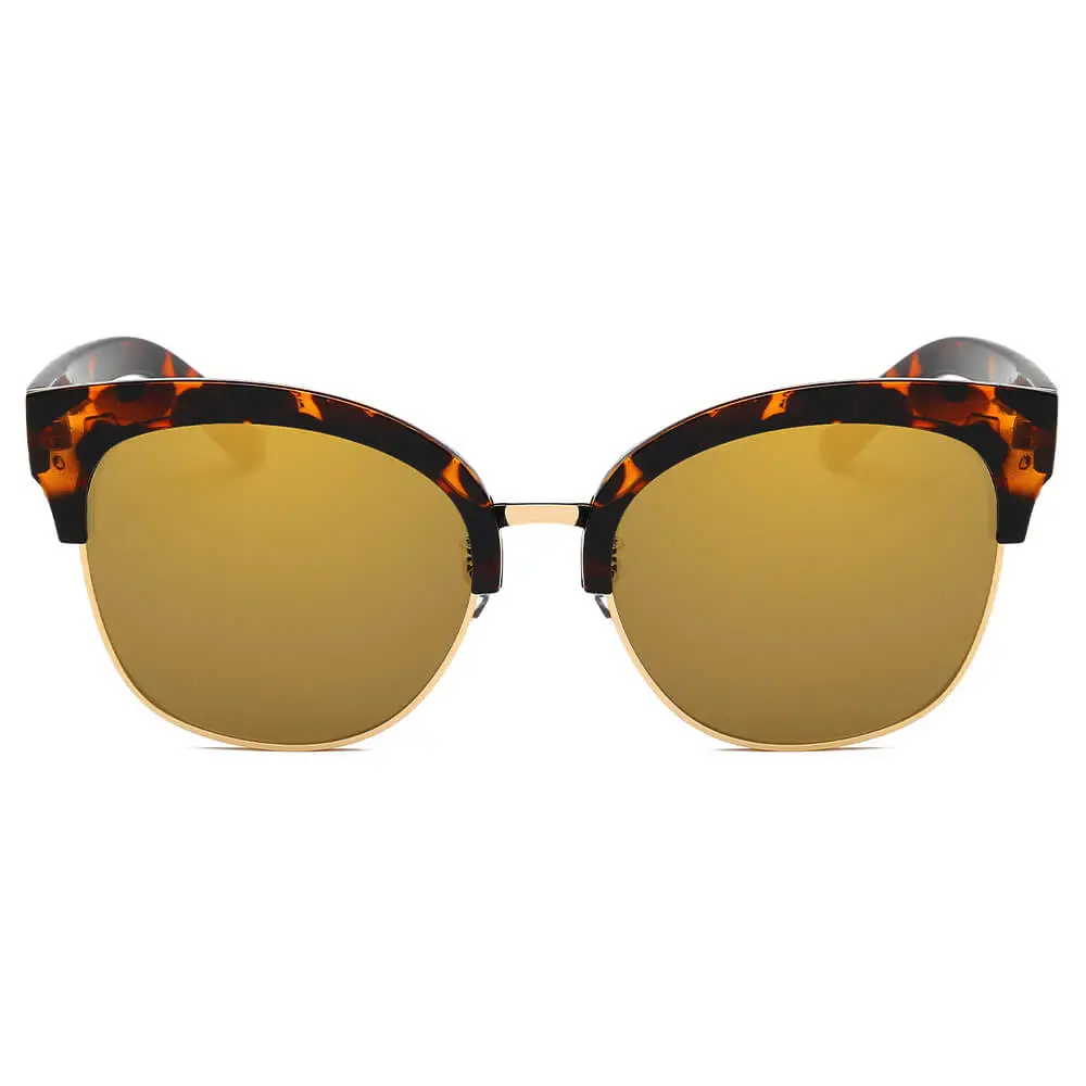 Wide Everyday Tinted Frame Sunglasses