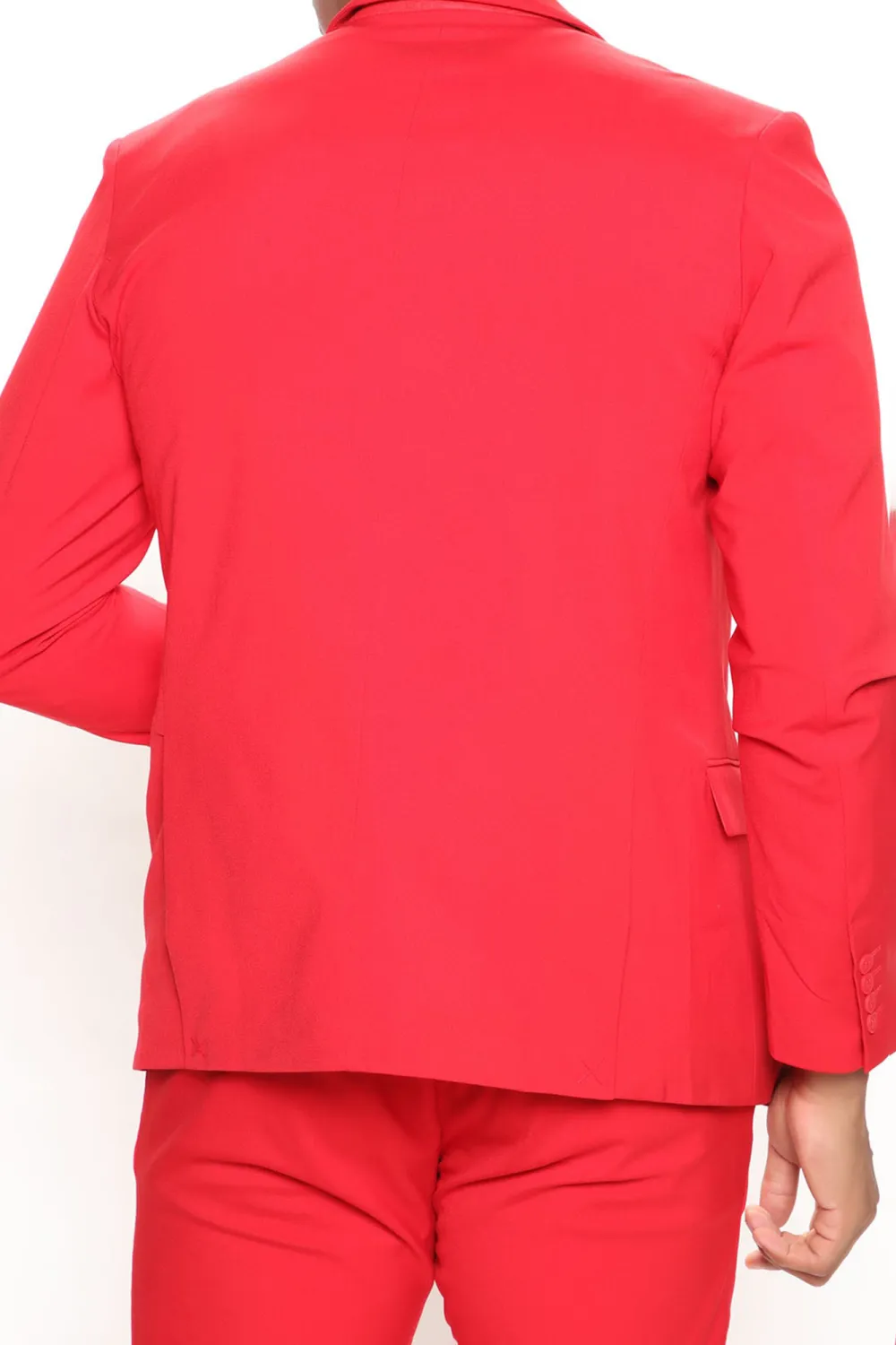 Stretch Suit Jacket - Burgundy