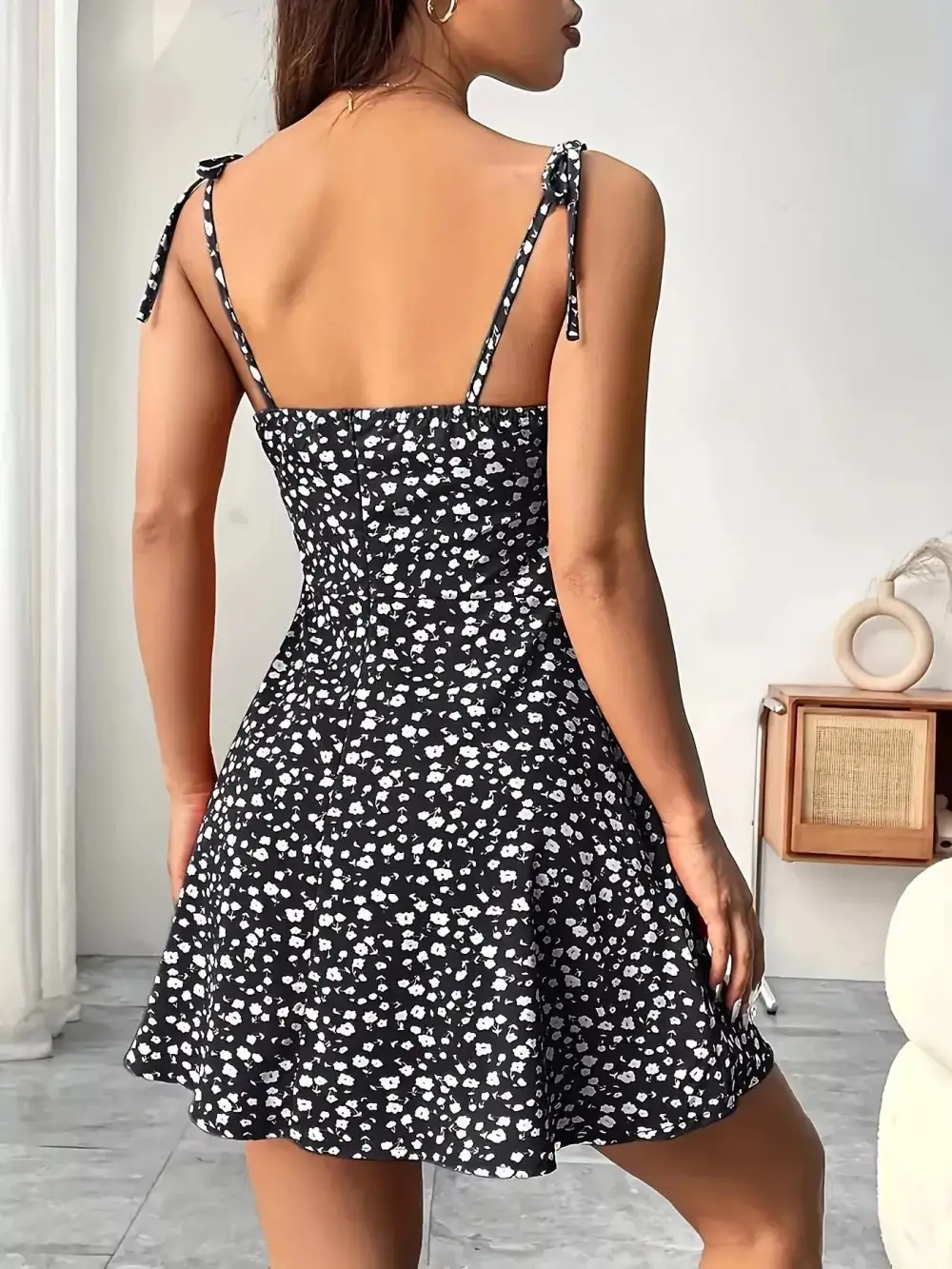 Soft Touch Floral Printed Mini Dress