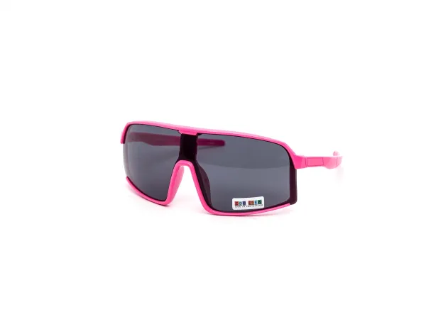 12-Pack Kids Neon Sport Shield Wraparound Dark Lens Sunglasses