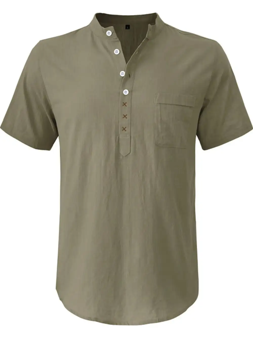 Classic Short-Sleeve Linen-Blend Polo Shirt