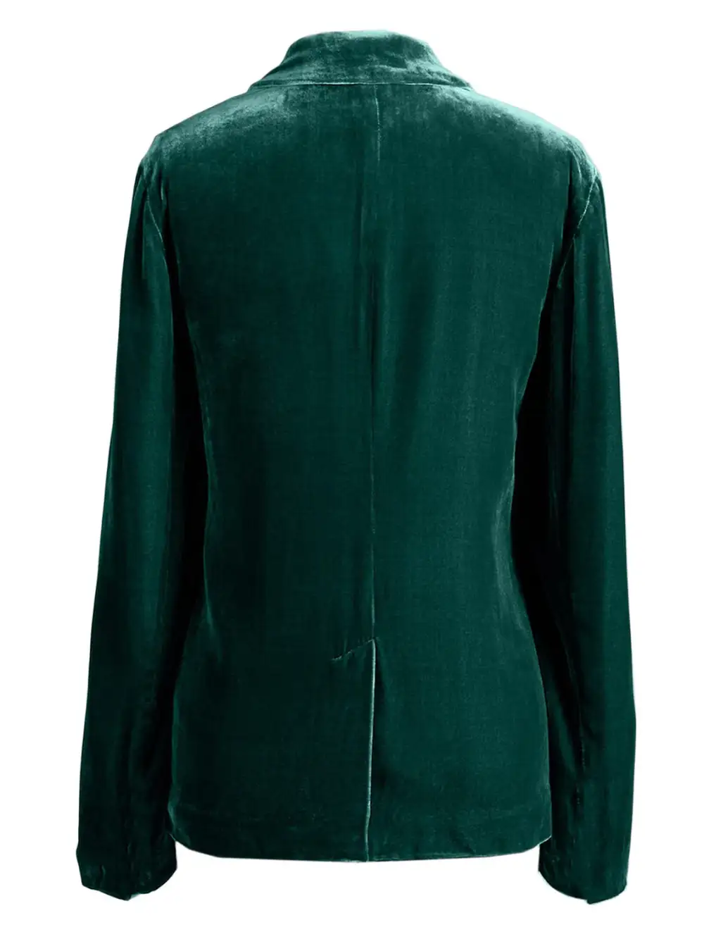 Refined Button-Up Lapel-Collar Blazer